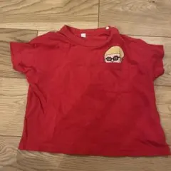 65.オシャ人　赤Tシャツ90