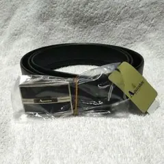 Aguestum 黒レザー調バックル ベルト 男性用ベルトのサムネイル