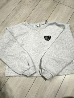 トレーナー ハートプリント