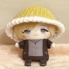 ぬい服 にじぱぺっと 10cm バケハ ニット帽 シンプル 黄色 白