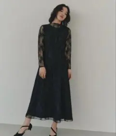 kaene オールレースメロウワンピース　長袖