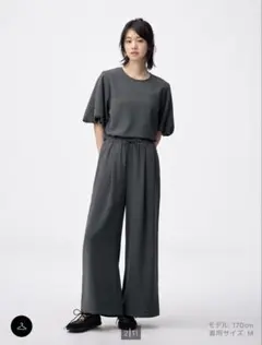 GU バブルスリーブブラウス 5分袖 2枚セット