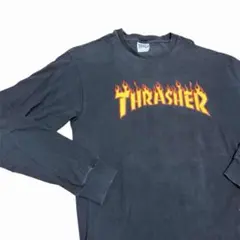 THRASHER Flame Logo ロンT フェード　ヘインズタグ　サイズMのサムネイル
