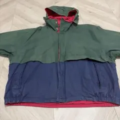 90s NAUTICA ナイロンジャケット バイカラー 切替 ビッグサイズ 古着
