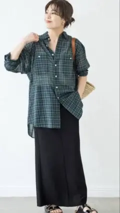 極美品　Spick and SpanイージーIラインスカート