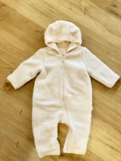 baby GAP カバーオール　ジャンプスーツ　くまさん　薄ピンク