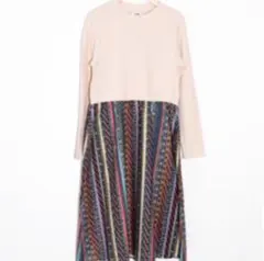 レトロ ひざ丈ワンピース