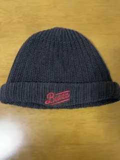Blazzworks ニット帽 black × red