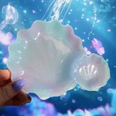 レジントレー (マーブル シェル)
