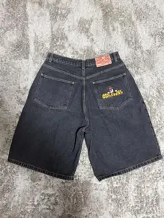 センチメーター デニム ハーフパンツ ブラック