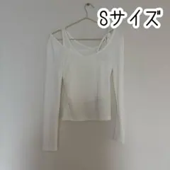SHEIN ワンショルダー 白 ニット