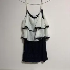 LIP SERVICE レース切り替え ミニワンピース