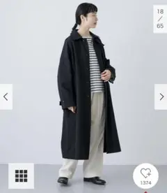 ネイビー　新品タグ付き　かぐれ　ウールシングルロングPコート　アーバンリサーチ かぐれ（カグレ）の「ウールシングルPコート（ピーコート）」 - WEAR