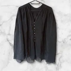 美品✨ plage 2025ss frostyブラウス プラージュ 黒 - メルカリ