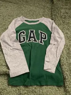 GAP ラグランスリーブ Tシャツ 緑/グレー