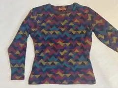 MISSONI イタリア製 幾何学柄 ニットセーター ウール100% レディース