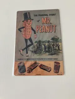 Mr. PEANUT ブリキ看板 メタルプレート