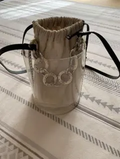 ZARAクリアバック(ベージュ)