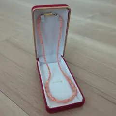 ピンク 珊瑚 ネックレス