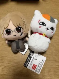 夏目友人帳　ちびぐるみ　2体　ニャンコ先生　名取周一　ぬいぐるみ　キーホルダーのサムネイル