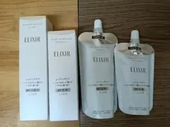 新品、未開封】エリクシール 化粧水 乳液各1袋 美容液マスク1箱