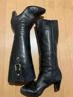 ア*》様 ダイアナ　ブラックロングブーツ