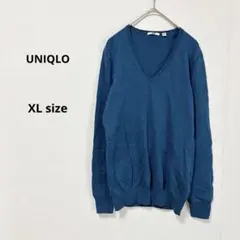 UNIQLO ユニクロ　エクストラファインメリノＶネックセーター　XL 長袖