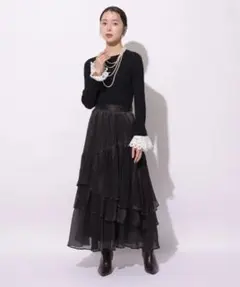 lautashi ラウタシー フェザーマーメイドスカート 鈴木えみ - メルカリ
