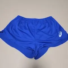 ASICS 青 ショートパンツ　L