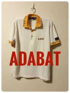 ADABAT ポロシャツ ホワイト/オレンジのサムネイル