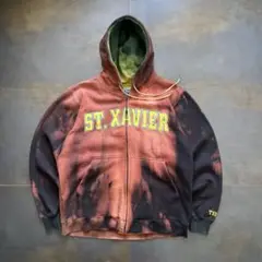 一点物boro　鬼フェード　ボロ　パーカー　ST.XAVIER　褪色　ジップ