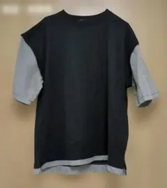 新品・未使用　メンズ半袖Tシャツ　袖チェック柄