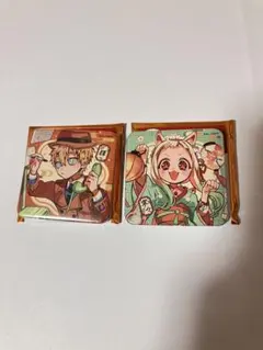 自縛少年花子くん　化け猫旅館　花子亭　スクエア缶バッジ