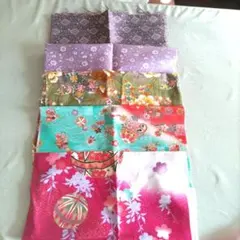 和柄 はぎれ セット 5枚組 着物生地 縮緬
