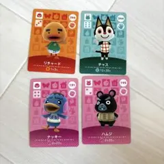【リチャード】【チャス】【ナッキー】【ハムジ】どうぶつの森 amiiboカード