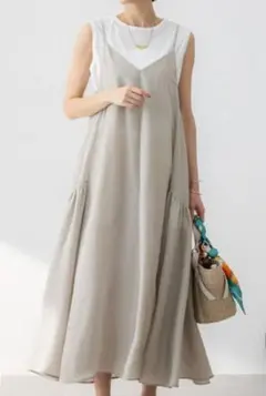 タグ付き 未使用 23区 キャミワンピース サイズ48 大きいサイズ