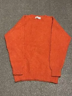 Shetland Woollen Co. オレンジニット Mサイズ