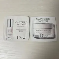 試供品2点　Diorカプチュール トータルセル美容液＆ユースクリーム