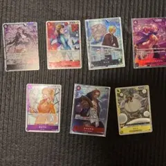 ワンピースカードゲーム まとめ売り 7枚セット バラ売り⭕️のサムネイル