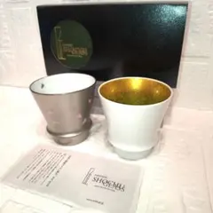 ✨極美品 有田焼「匠の蔵」至高の焼酎グラス 銀彩夜桜 セット 未使用品