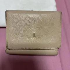 LANVIN ベージュ 二つ折り財布