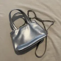 シルバー ショルダーバック