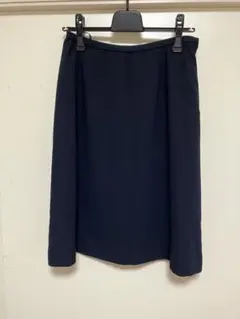 Leilian レリアン　フレアスカート　紺　13＋