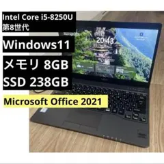 タッチパネル⭐️SSD&第8世代i5⭐️windows11ノートパソコン カメラ