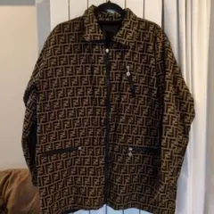 訳あり Fendi FFロゴ ジップアップジャケット リバーシブル
