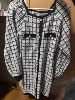 ツイード柄ワンピース