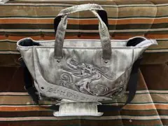 Dance with Dragon ボストンバック ショルダー付シルバー