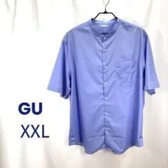 GU バンドカラー 半袖シャツ XXL