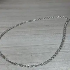 シルバー925 ツイストチェーン ネックレス 約40cm