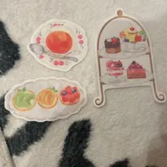 カラフルデザートデザインレターセット